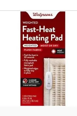 Walgreens Fast-Heat Moist Or Dry Heating Pad 15  X 6   • $9.99