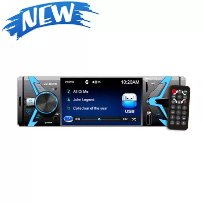 Soundstream VM-430HB 1 DIN MICRO SD USB AUX MP3 Player Bluetooth 4.3  Monitor • $58.80