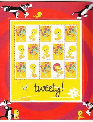 2016 Tweety & Sylvester Set X 2 M/sheets Special Post Office Pack. MUH. • $16.95