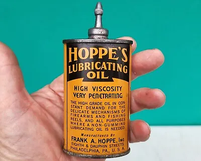 Hoppe's Lubricating Oil Handy Oiler Firearms Reels Guns FRANK A HOPPE Lead Top • $49.95