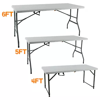 Catering Camping Heavy Duty Folding Trestle Table Picnic Bbq Party 4ft 5ft & 6ft • £30.75