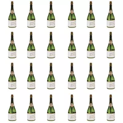 24Pcs Mini Champagne Bubbles Bottle Wedding Party Favors Reception New Years • £11.09