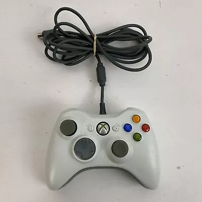 Genuine Official Microsoft Xbox 360 Wired Controller White GUC AC134XB5 • $29.95