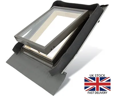 Fenstro Rooflite Double Glazed Skylight Access Roof Window 45x73 With Flashing  • £125