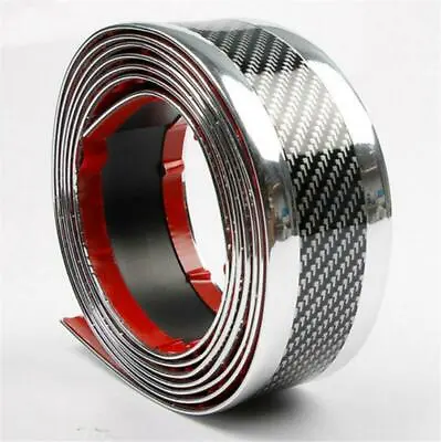 5D Carbon Fiber Style Car Door Sill Pedal Protector Cover Decoration Strip2.5M  • $22.45