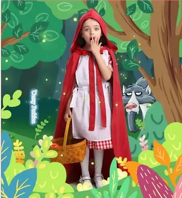 Deluxe Little Red Riding Hood Oktoberfest Girls Dirndl Maid Book Week Costume • $22.29