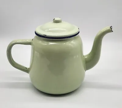 Enamel Teapot Kettle 4.5 In (with Lid) Vintage Kitchen Camping • $20