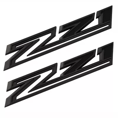 2  OEM Z71 Emblems Fender Badges For Silverado  84632695 All Black 2019-22 • $33.23