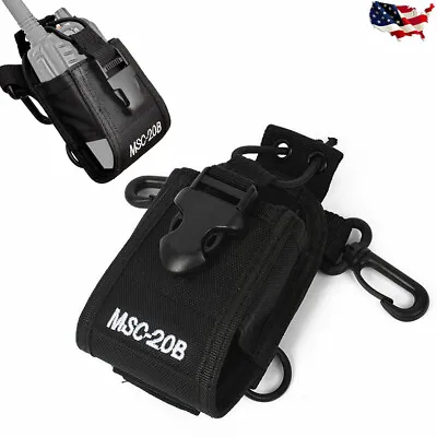 Walkie Talkie Radio Case Pouch Holster Belt For Kenwood Midland Baofeng • $8.90