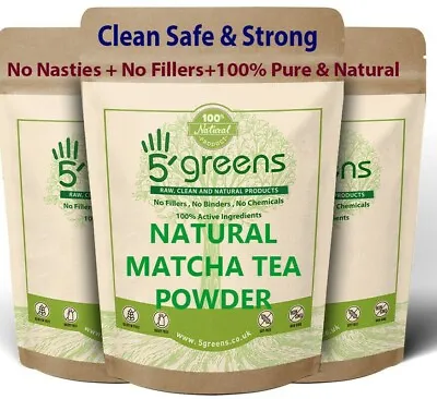 Matcha Green Tea Powder - Premium Ceremonial Grade - Natural Pure - Genuine  • £8.69