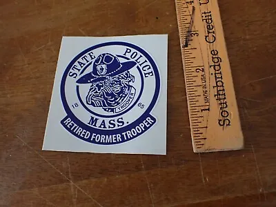 Massachusetts State Police Retired  Bull Dog Decal Sticker State Trooper • $6