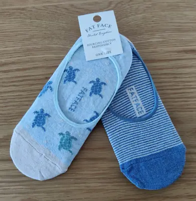 BNWT FAT FACE Ladies Turtle Footsie Socks One Size UK 4-7 • £7.99