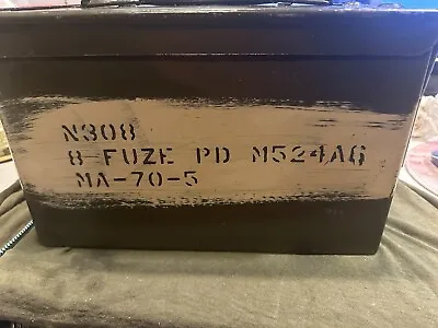 US Military Metal Ammo Can... Markings Have Been Painted Over.   VG Condition! • $26.87