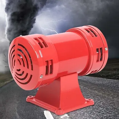 110 Volt Industrial Air Raid Horn Type Loud Air Raid Sound Siren Alarm 140db Red • $59.99