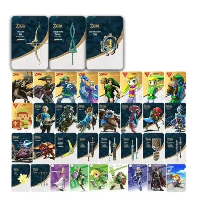 $38.89 • Buy 36Pcs Zelda Breathe Of The Wild Skysword Amiibo Cards Compatible Switch Wii U