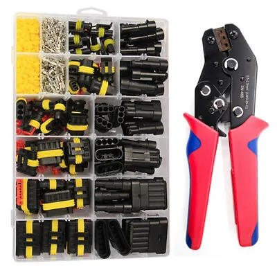 708Pcs 1-6 Pin Car Automotive Waterproof Electrical Wire Connector Plug Kit Set~ • $26.99