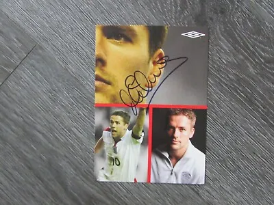 Michael Owen England Football Player Original Hand Signed Umbro XAI Boot Card • $14.92