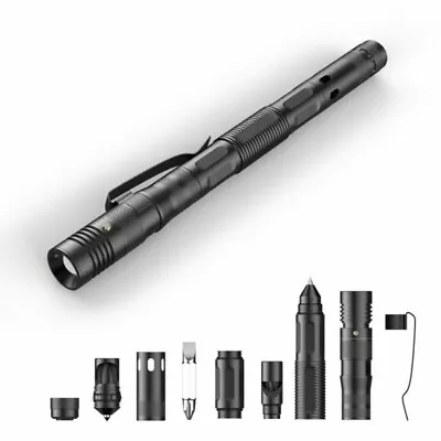 Multi-function Flashlight Pen With Aluminum Alloy Pen Screwdriver Bottle Opener  • £9.93