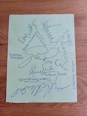 6 1980's Queens Park Rangers Autographs Currie Wilkins Fereday Roeder Burke • £10