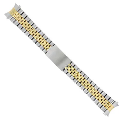 $34.95 • Buy 19mm Jubilee Watch Band Bracelet For 34mm Rolex Date 1500 1550 Gold/ss Two Tone