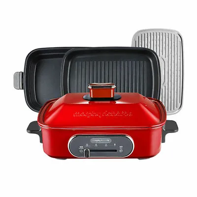 New Morphy Richards 2.5l Multi Function Cooking Pot | Red • $146.46