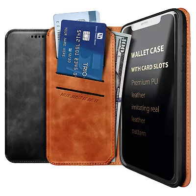 For LG K40/Solo LTE/Xpression Plus 2 Magnetic Flip Leather Wallet Phone Case • $7.99