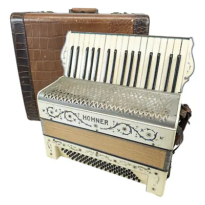 Vintage Hohner Piano Accordion With Case 1930's • $199.99