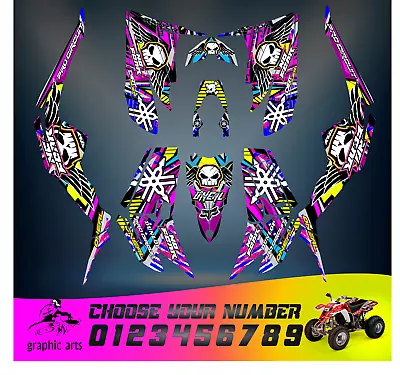 $152.16 • Buy Yamaha Raptor 350 Graphics Kit 2004 2006 2009 To 2014 Decals Stickers Atv Utv