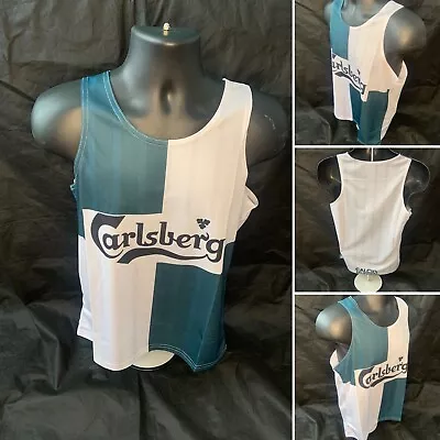 £21.99 • Buy Liverpool Vest 1995/96 Away Shirt Green And White Large L Vintage Running Vest