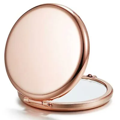 Getinbulk Compact Mirror For Purse Double-Sided 1X/2X Magnifying Metal Pocket  • $7.36