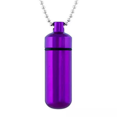 Perfect Memorials Purple Classic Cylinder Cremation Jewelry • $12.95