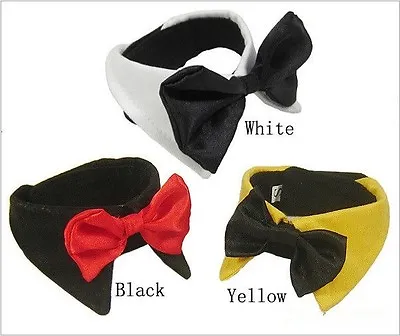 £4.99 • Buy Dog Cat Pet Bow Tie Bowknot Neck Accessory Puppy Dickie Necktie Necklace Collar