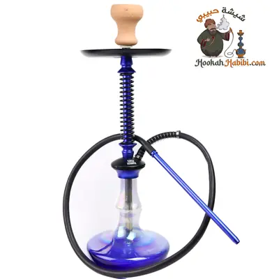 Coco Hamra 1 Hose 24  Modern Aluminum Alloy Hookah Complete Set ( Blue ) • $69.95