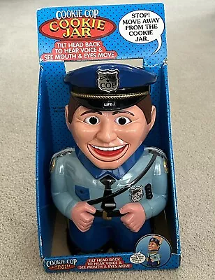 Vintage 2001 The Original  Cookie Cop  Talking Cookie Jar New Police #770 • $44.95