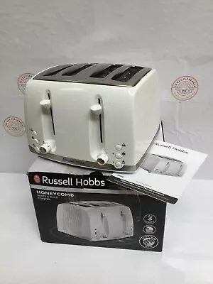 Russell Hobbs Honeycomb 4 Slice Toaster (Independent & Extra Wide Slots. • £23.50