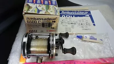 VINTAGE Abu Garcia Ambassadeur BAIT CASTING Reel 6500 C SWEDEN In Box • $60