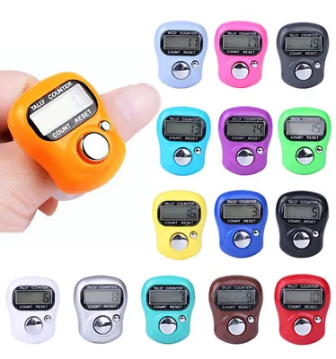 Digital Finger Ring Tally Counter Hand Hold Knitting Row Counter Clicker • £1.48