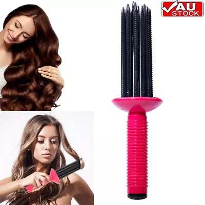 Hair Dryer Curling Comb Natural Bristle Hair Comb Hairdressing Hairstyling Tool • $14.79