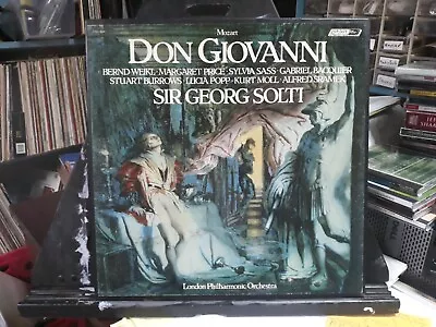 Mozart Don Giovanni Solti Weikl Price Sass. Bacquier Popp 4 LP  Near Mint • $14.75