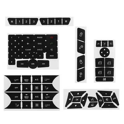 For Mercedes 2007-2014 Repair Button Door Steering A/C Radio Stickers Set Kits • $8.54