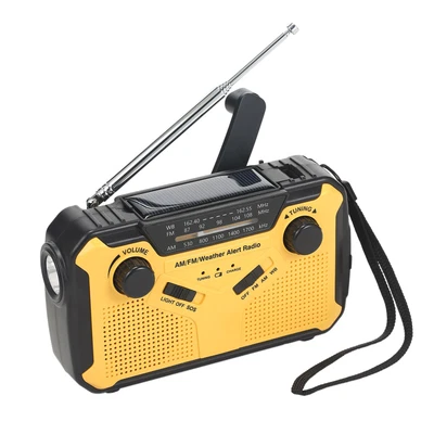 £20.98 • Buy Portable Outdoor Radio Solar USB Rechargeable Hand Crank AM FM Radio Light Torch