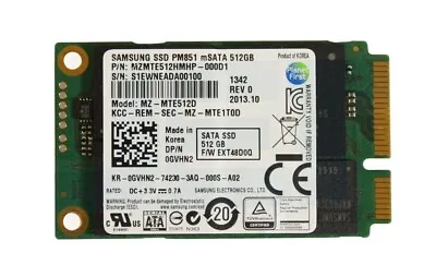 Samsung PM851 512GB MZ-MLN512D MSATA SSD Solid State Drive 24 Month Warranty • £38.99