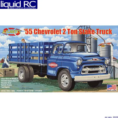 Atlantis Models H1401 1955 Chevy Stake Truck 1/48 • $19.89