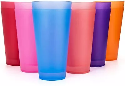 32-ounce Plastic Tumblers/Large Drinking Glasses/Party Cups/Iced Tea Glasses Set • $25.22