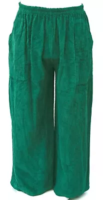 Plus Size La Bass Green Cotton Cord 2 Pockets Pants Xl-xxl • $87.14