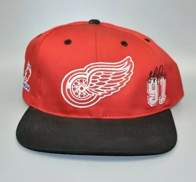 Detroit Red Wings Sergei Fedorov Vintage Twins Enterprise Snapback Cap Hat • $29.95