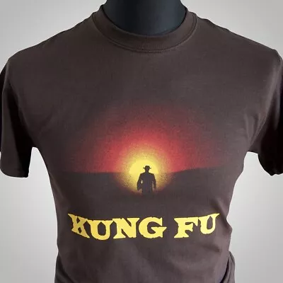 Kung Fu T Shirt Retro TV Martial Arts Shaolin Caine Carradine Western MMA Brown • $18.65