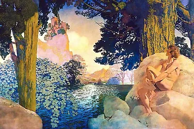 Dream Castles In The Sky Maxfield Parrish 16  X 24  Art Nouveau Giclee Print • $49