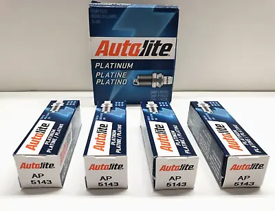 Autolite AP5143 Platinum Spark Plugs ** 4 PACK ** NEW • $11.49