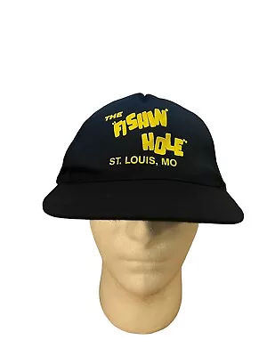 Vintage The Fishing Hole St. Louis MO Snapback Trucker Hat Mercury Outboard • $19.99